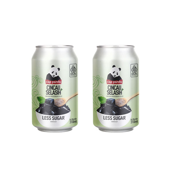 Cap Panda Cincau Selasih Less Sugar