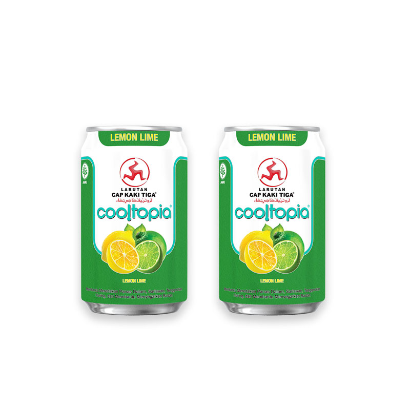 Cap Kaki Tiga Cooltopia Lemon Lime