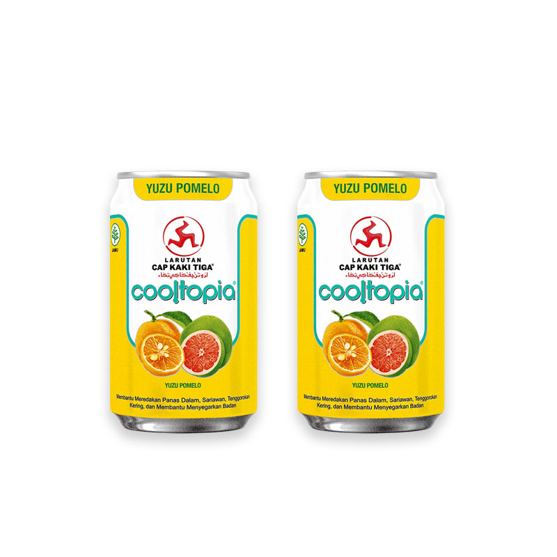 Cap Kaki Tiga Cooltopia Yuzu Pomelo